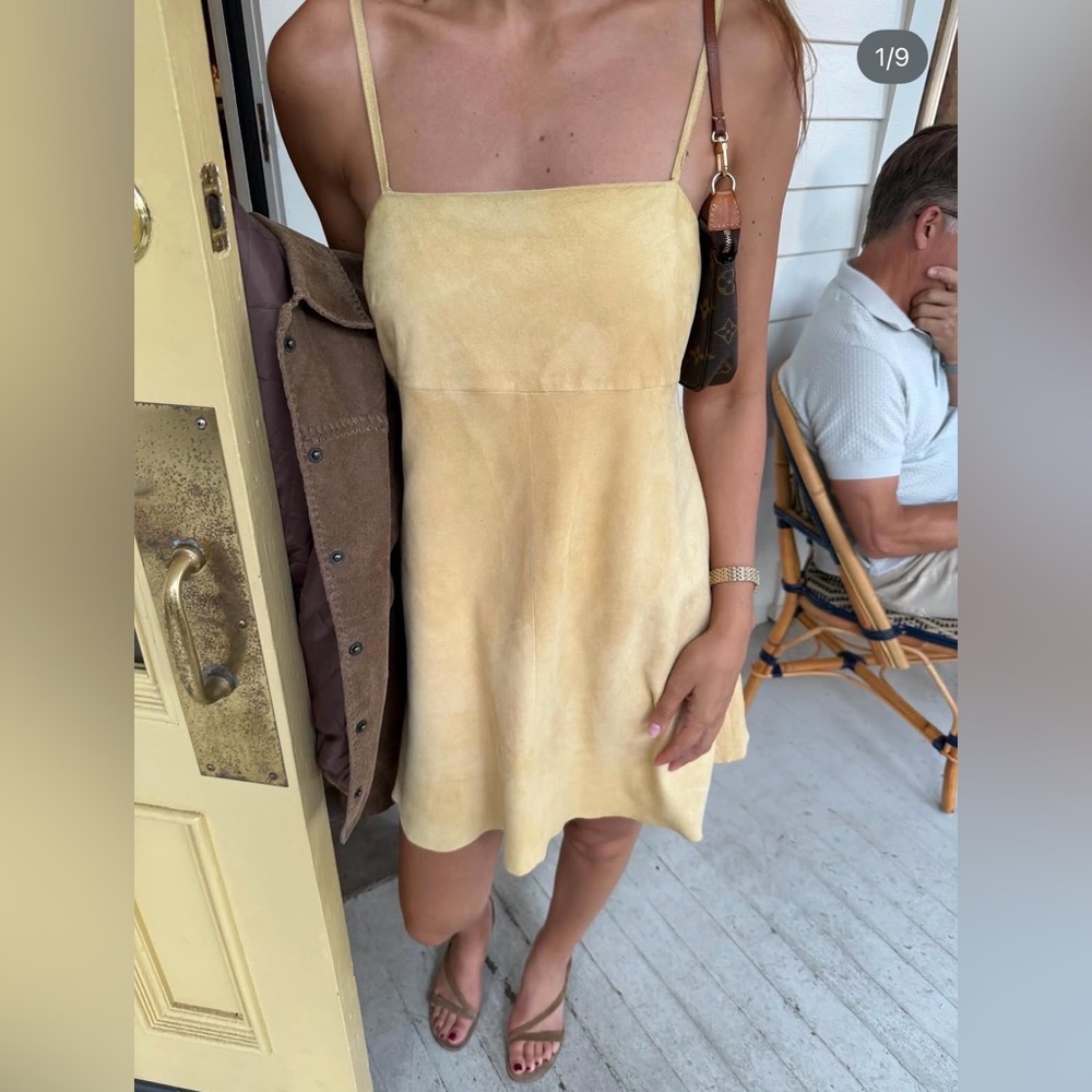 Suede Mini Dress